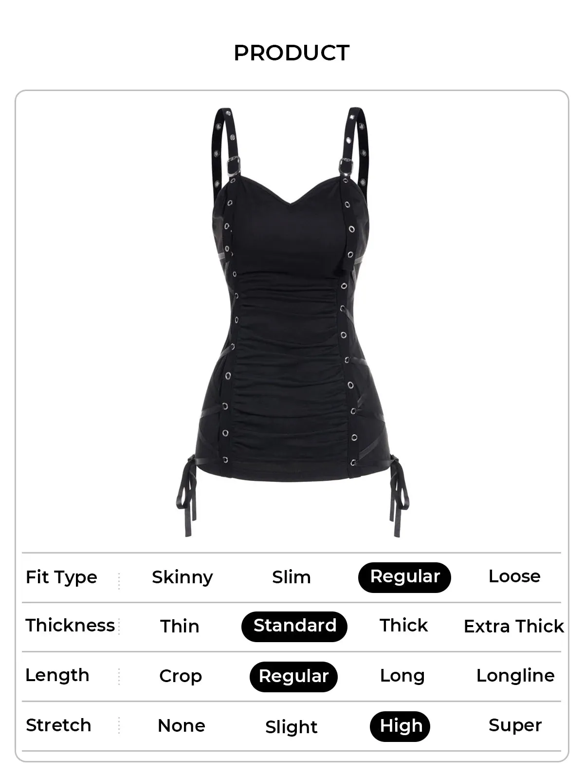 LVSANW Summer Tank Tops for Women Plain Color Tank Top Ruched Grommet Lace Up Casual Sleeveless Tops топ женский