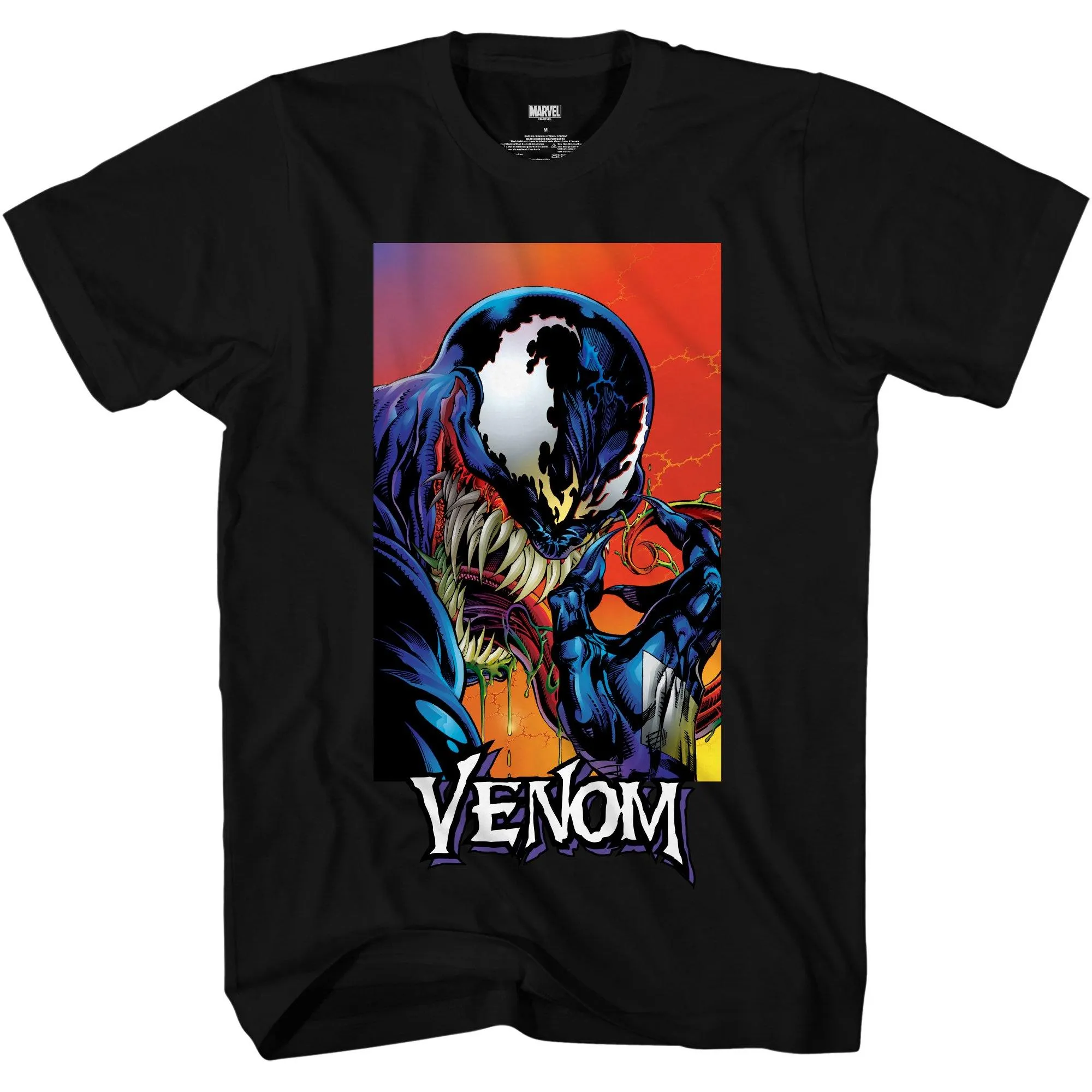 Marvel Venom Tongue Spider-Man Villain Comic Book Adult T-Shirt