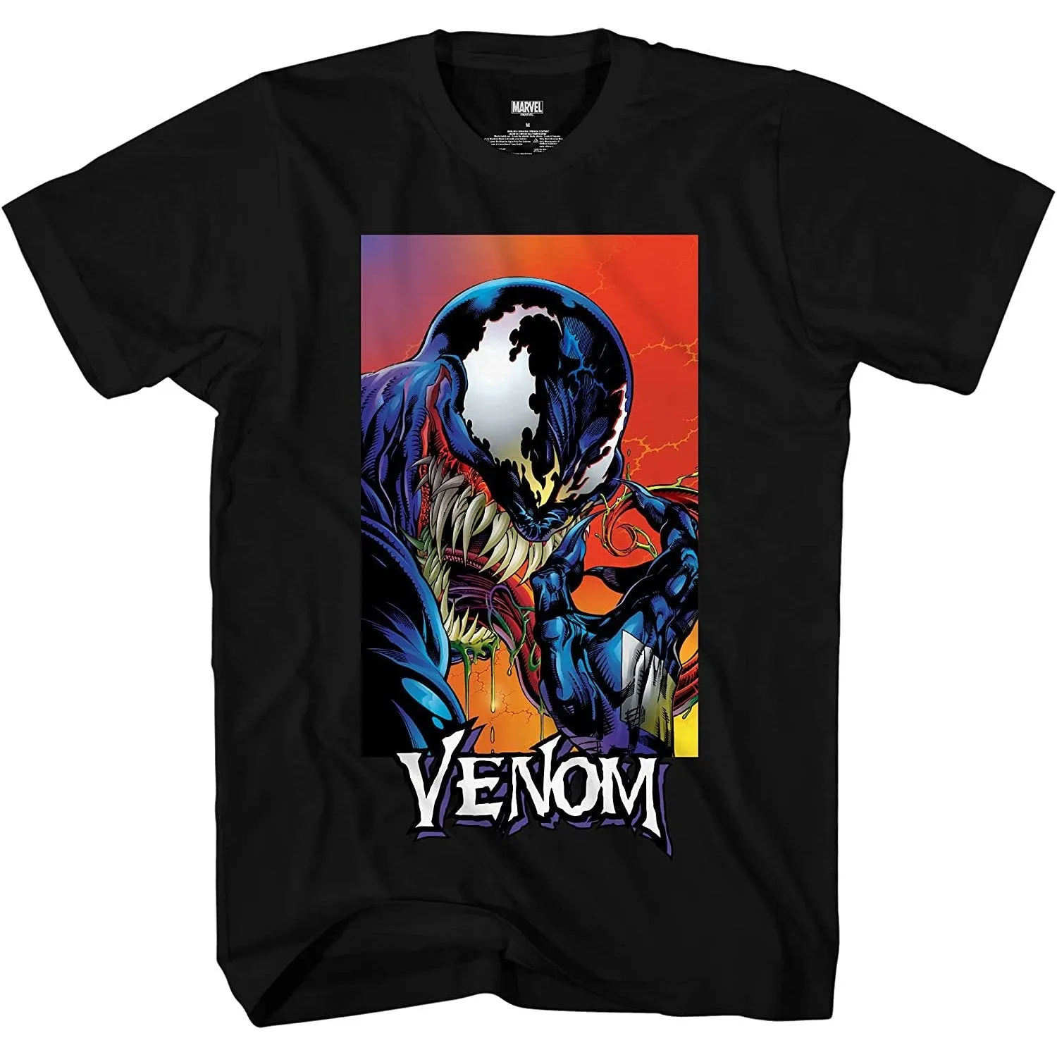 Marvel Venom Tongue Spider-Man Villain Comic Book Adult T-Shirt