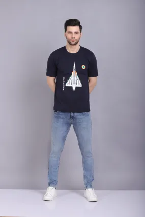 Men's Round Neck T shirt Mirrage Navy