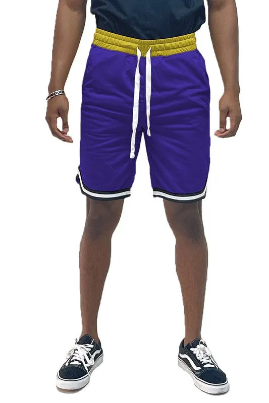 Men’s Solid Athletic Basketball Sports Shorts