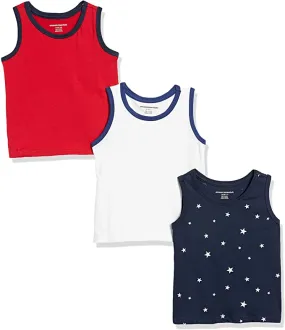 New Amazon Essentials Boys' 3-Pack Tank Tops, Sz L (10)