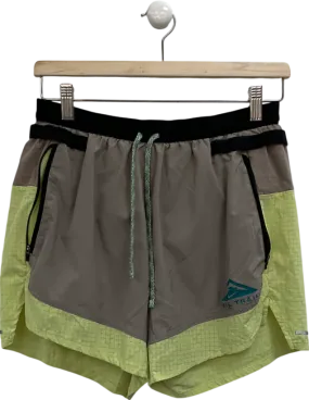 Nike Grey Layered Two Tone Running Shorts UK M