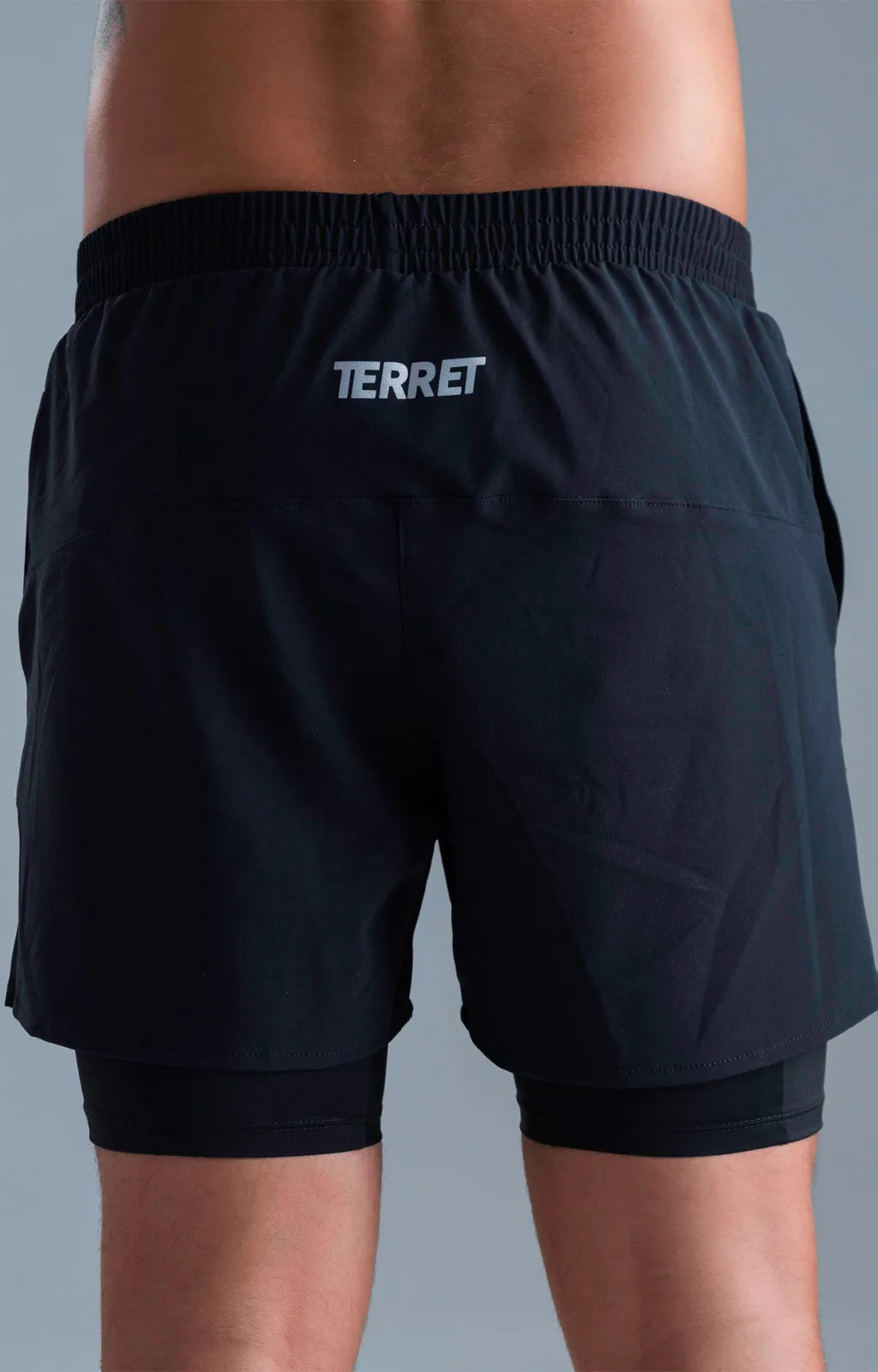 Pantaloneta con Licra Interna Boost Black Man