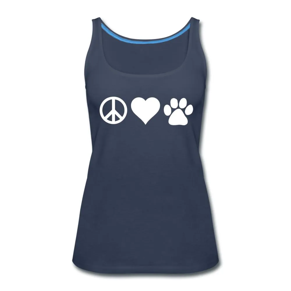 Peace, love, paws Women's Tank Top