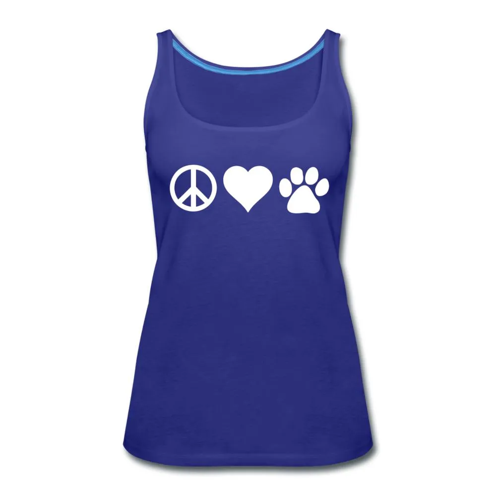 Peace, love, paws Women's Tank Top