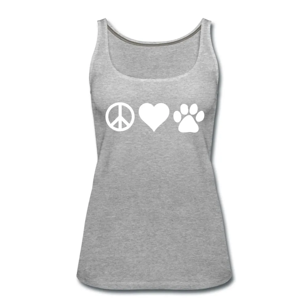 Peace, love, paws Women's Tank Top