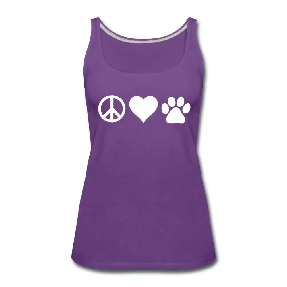 Peace, love, paws Women's Tank Top