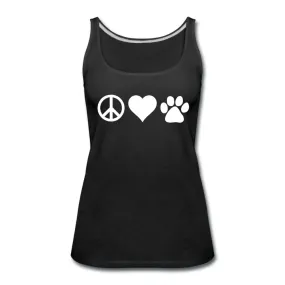 Peace, love, paws Women's Tank Top