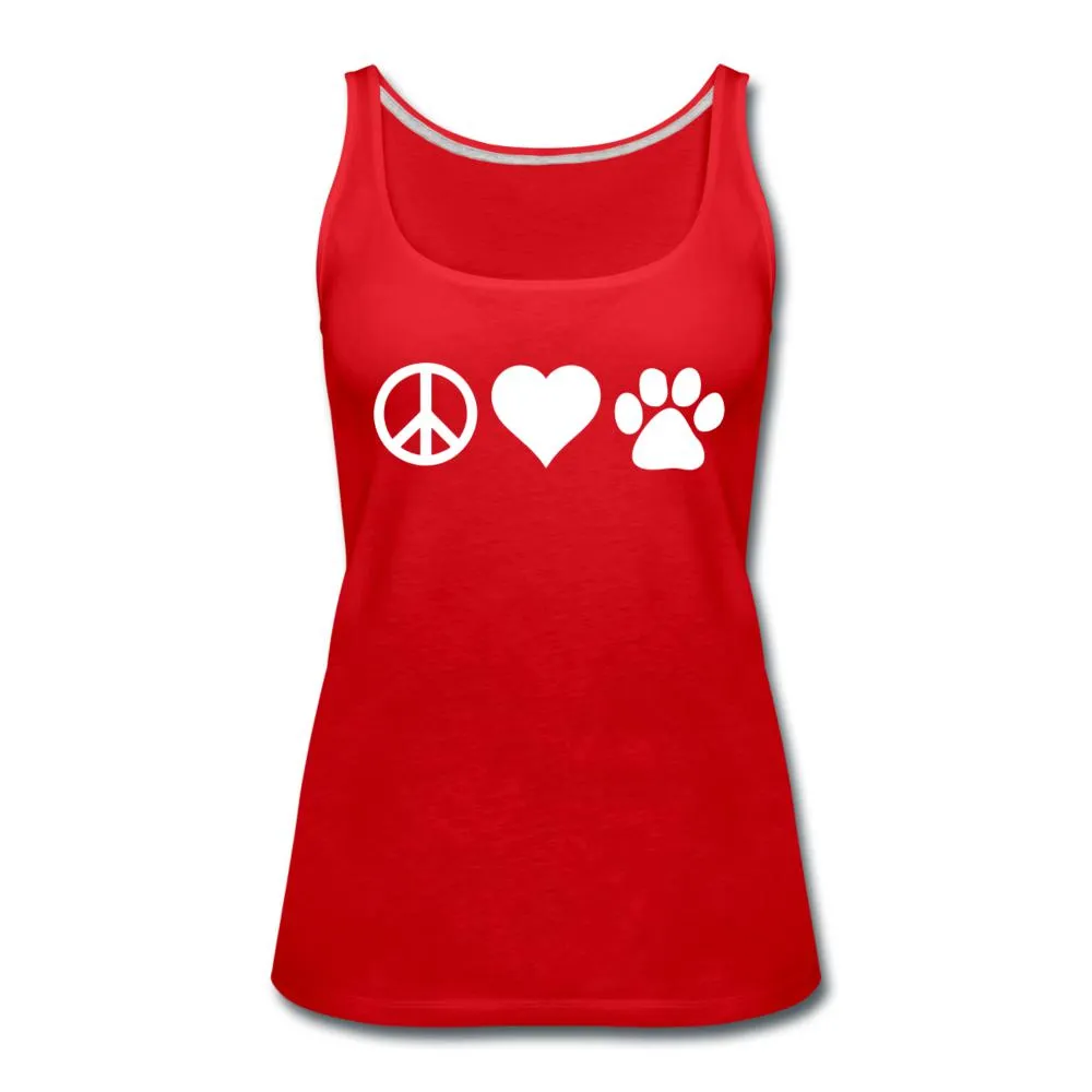 Peace, love, paws Women's Tank Top