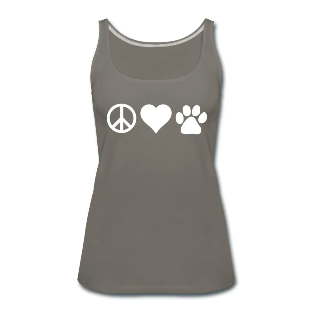 Peace, love, paws Women's Tank Top
