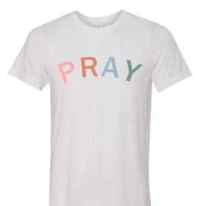 Pray Religious T-Shirt - Solid White Blend