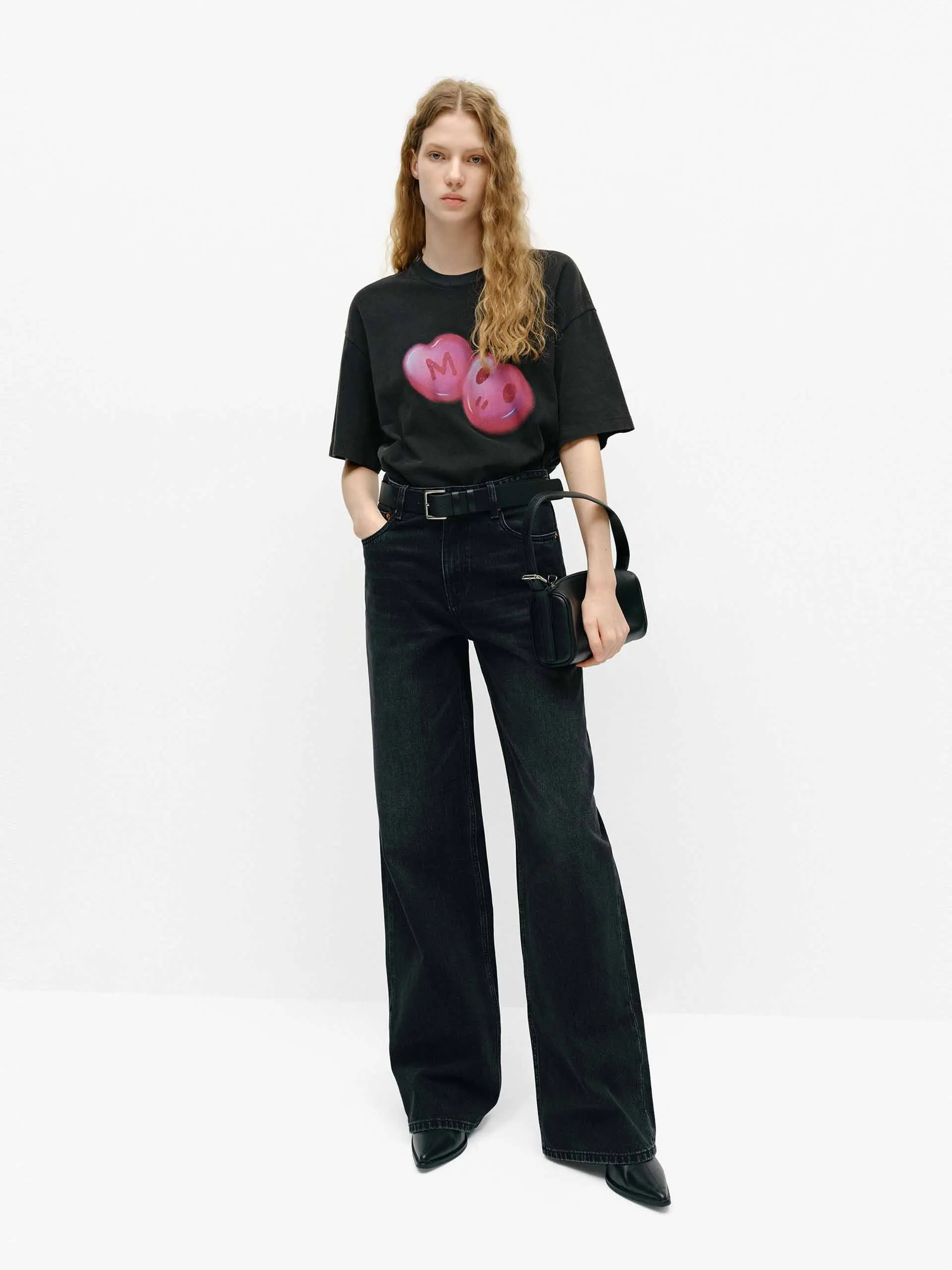 Printed Detail Cotton T-shirts
