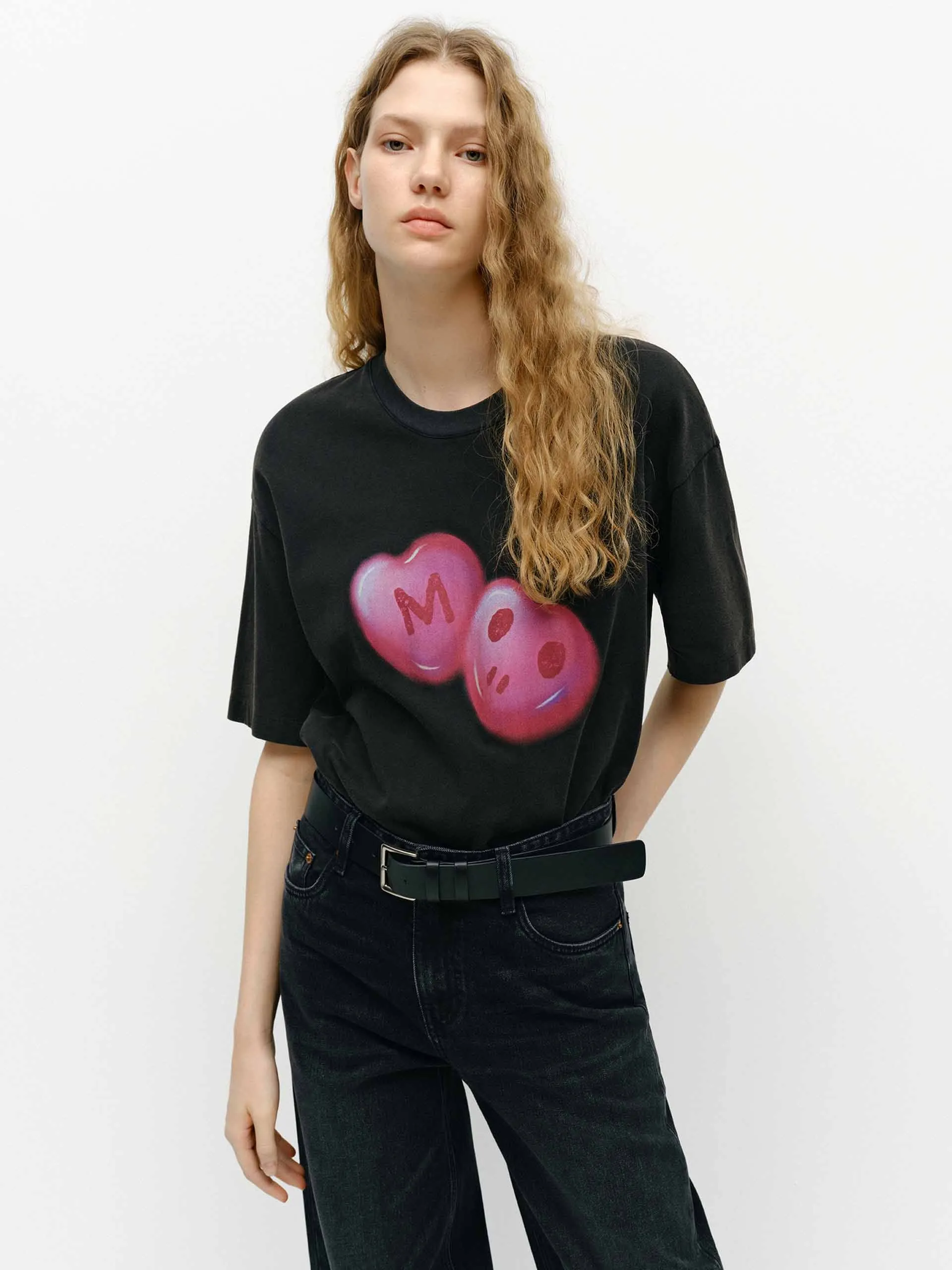 Printed Detail Cotton T-shirts