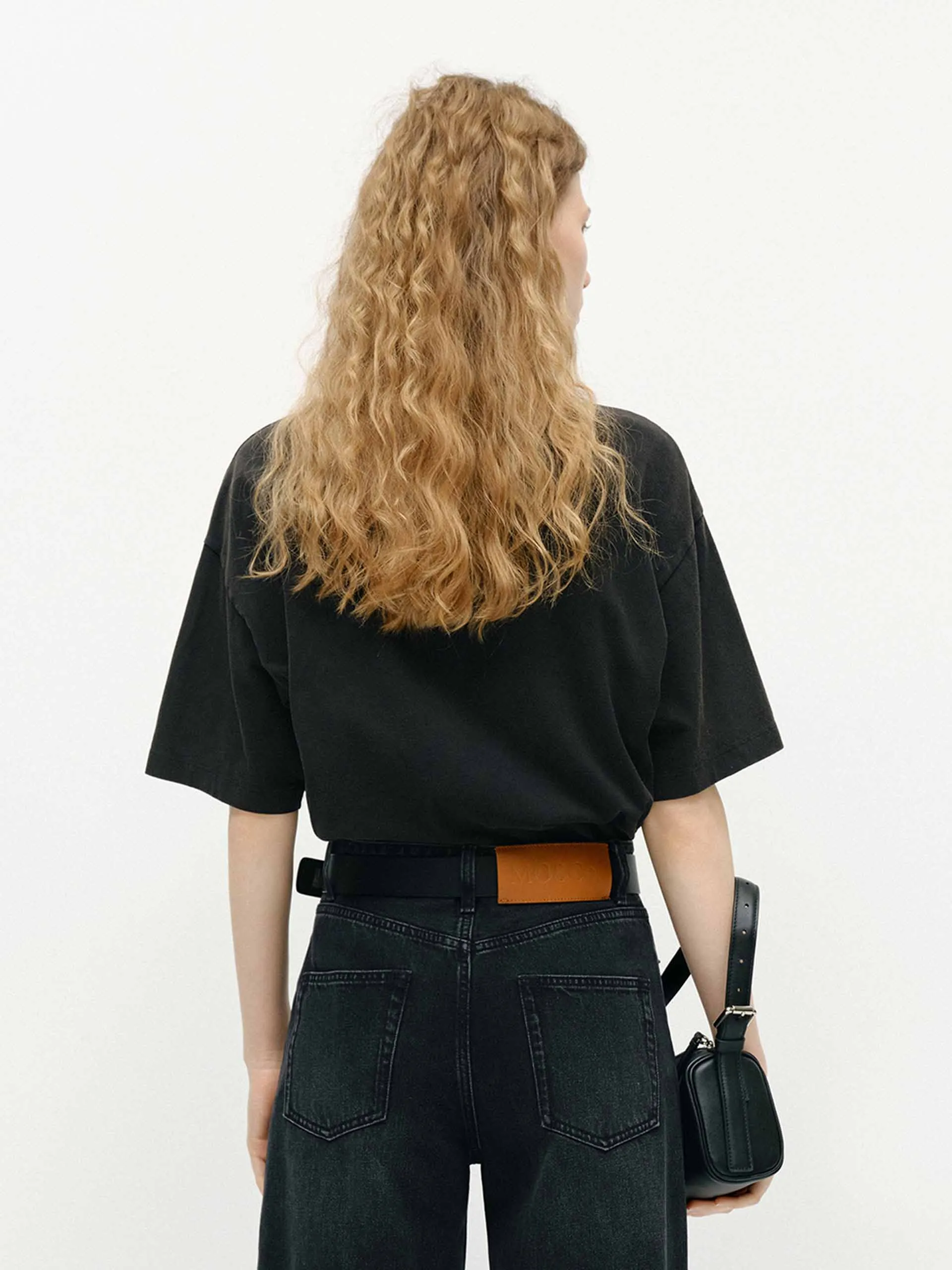 Printed Detail Cotton T-shirts