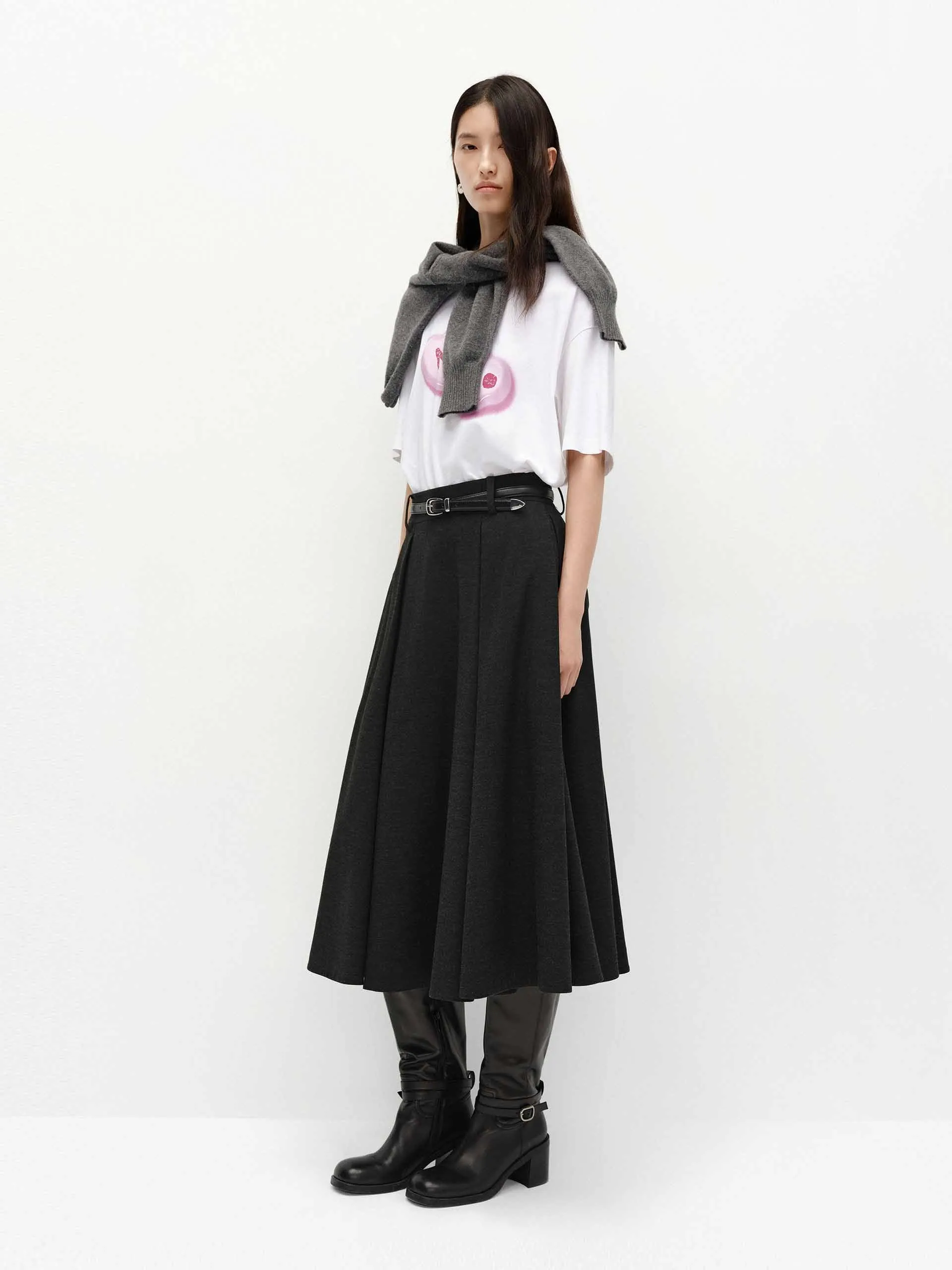 Printed Detail Cotton T-shirts