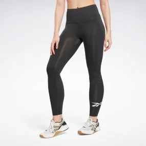 Reebok Apparel Women Workout Ready Vector Leggings Nghblk