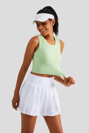 Ribbed Longline Racerback Sports Bra