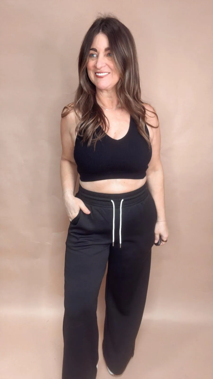 Ribbed Racerback Seamless Tank Top
