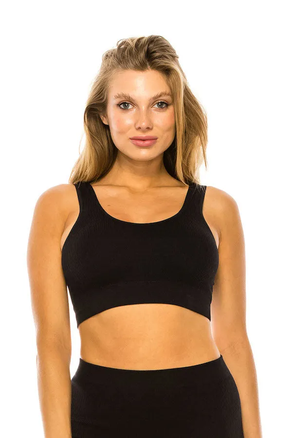 Ribbed Tank Bralette