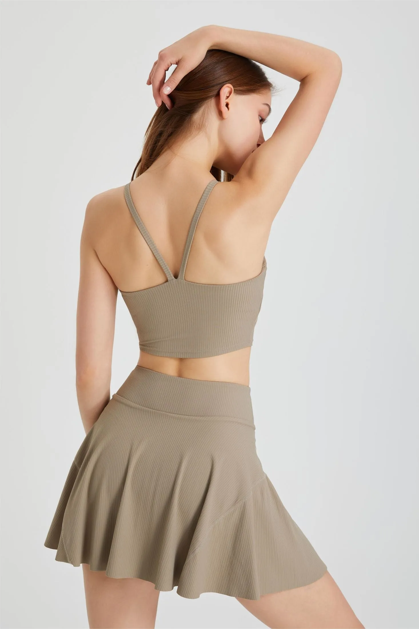 Ribbed Y-Back Sports Bra