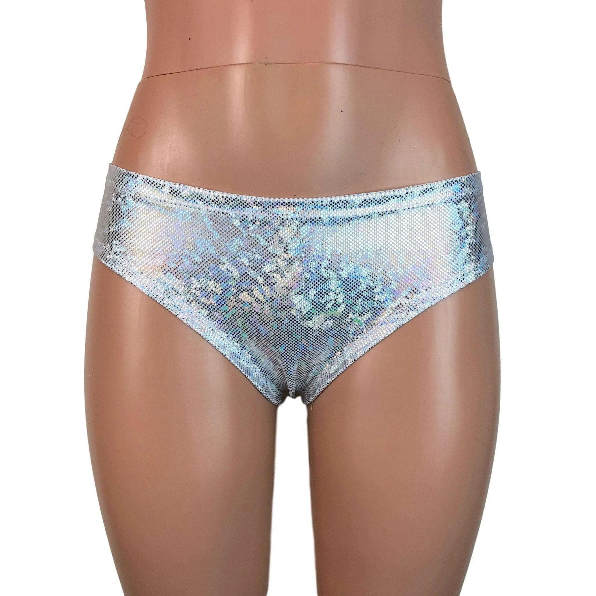 SALE - XS Silver Shattered Glass Cheeky