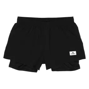 SAYSKY Women's 2 In 1 3 Inch Shorts Black