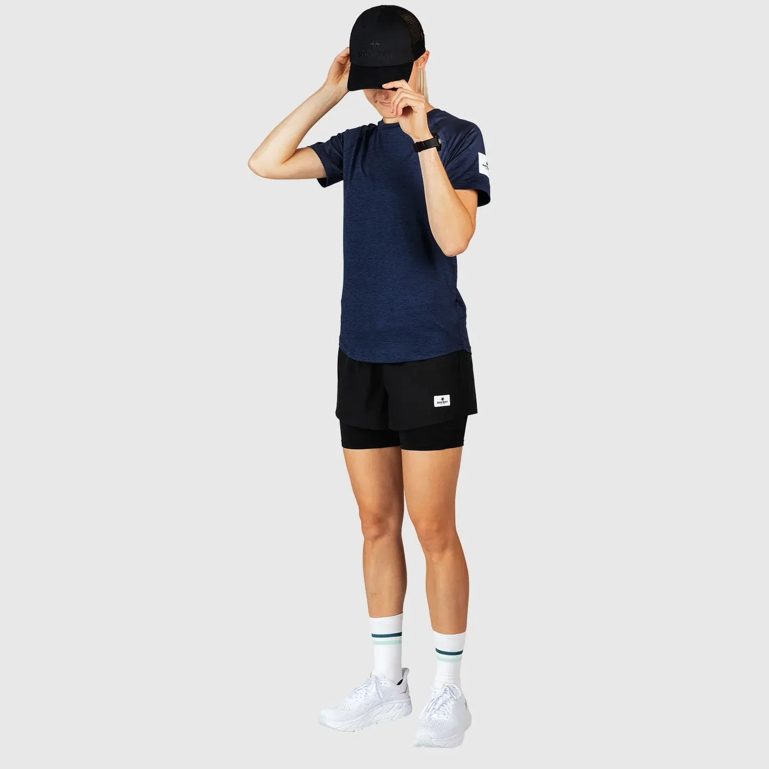 SAYSKY Women's 2 In 1 3 Inch Shorts Black