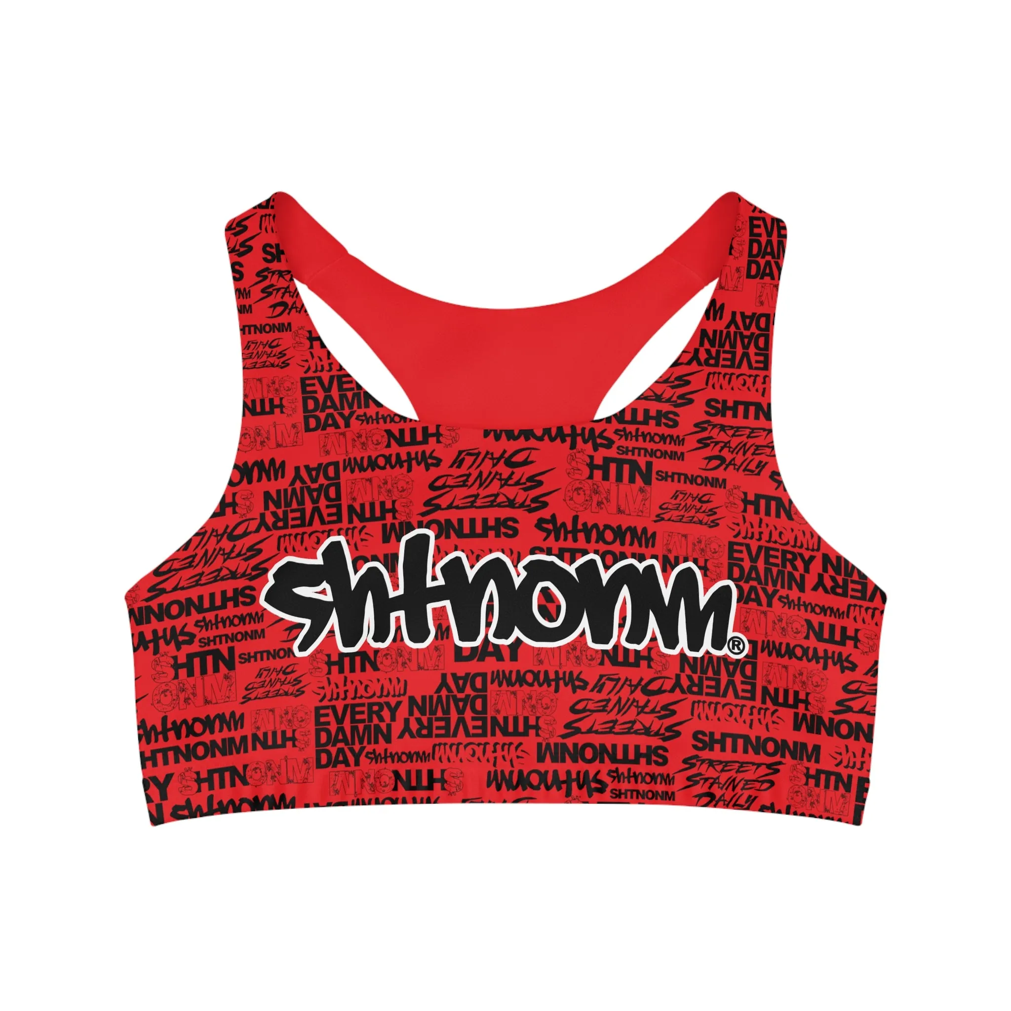 SHTNONM - EVERY DAMN DAY SPORTS BRA (RED)