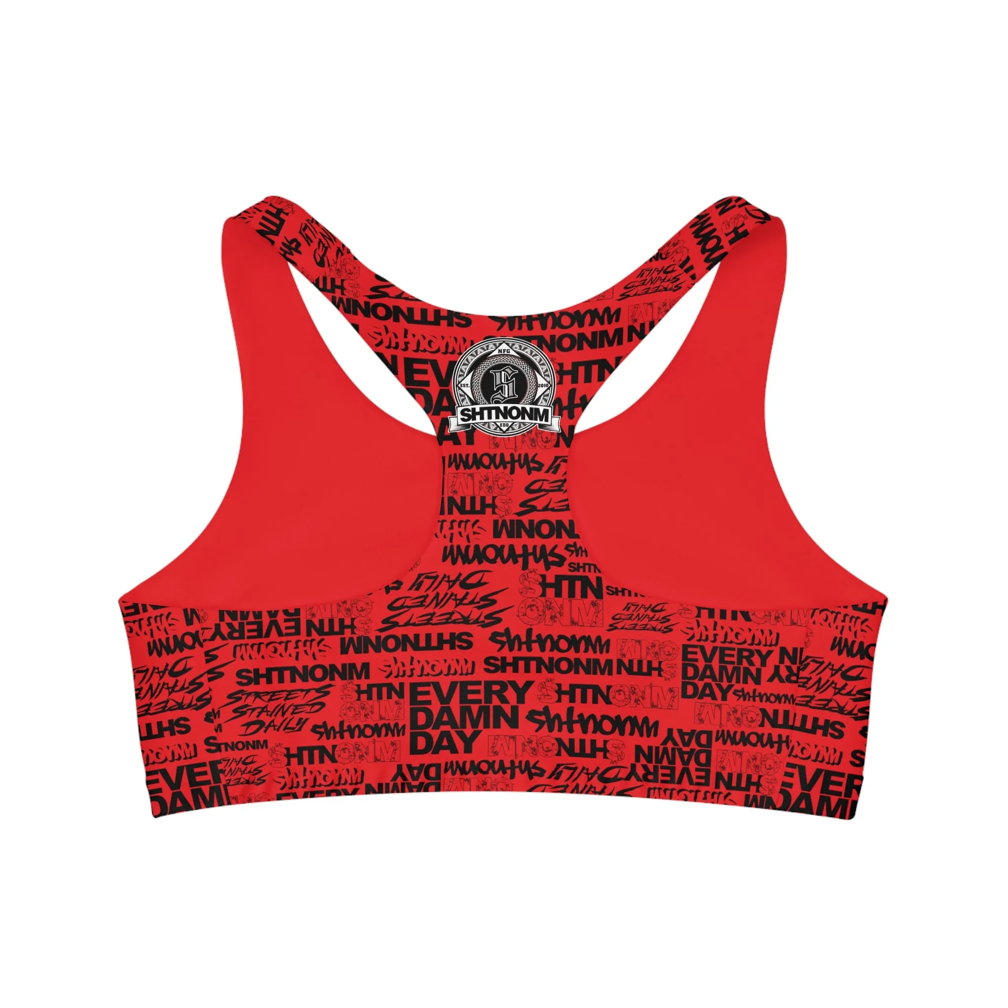 SHTNONM - EVERY DAMN DAY SPORTS BRA (RED)