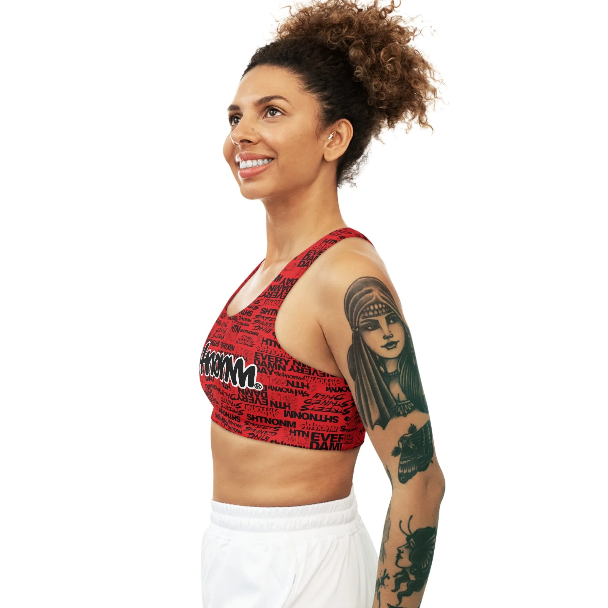 SHTNONM - EVERY DAMN DAY SPORTS BRA (RED)