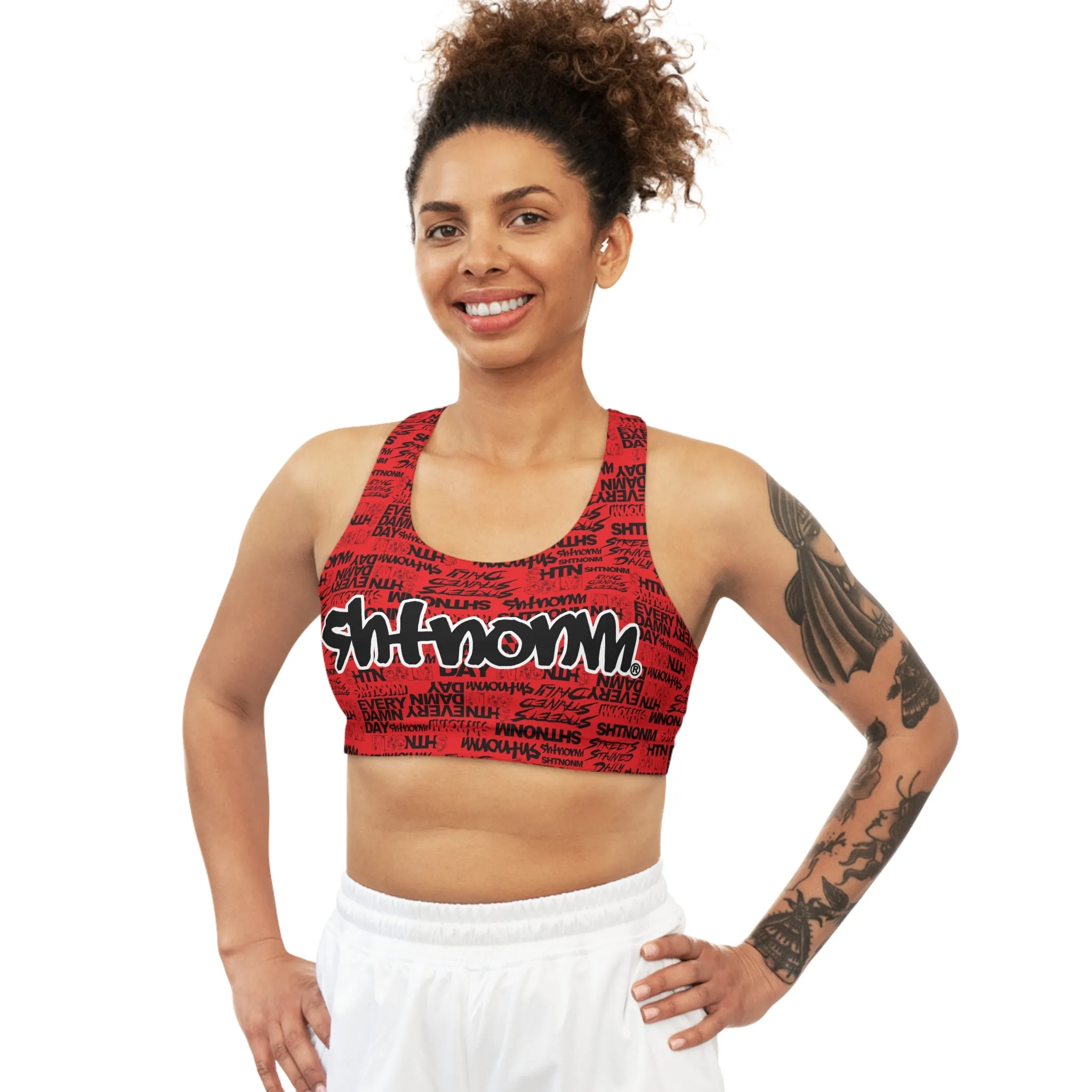 SHTNONM - EVERY DAMN DAY SPORTS BRA (RED)