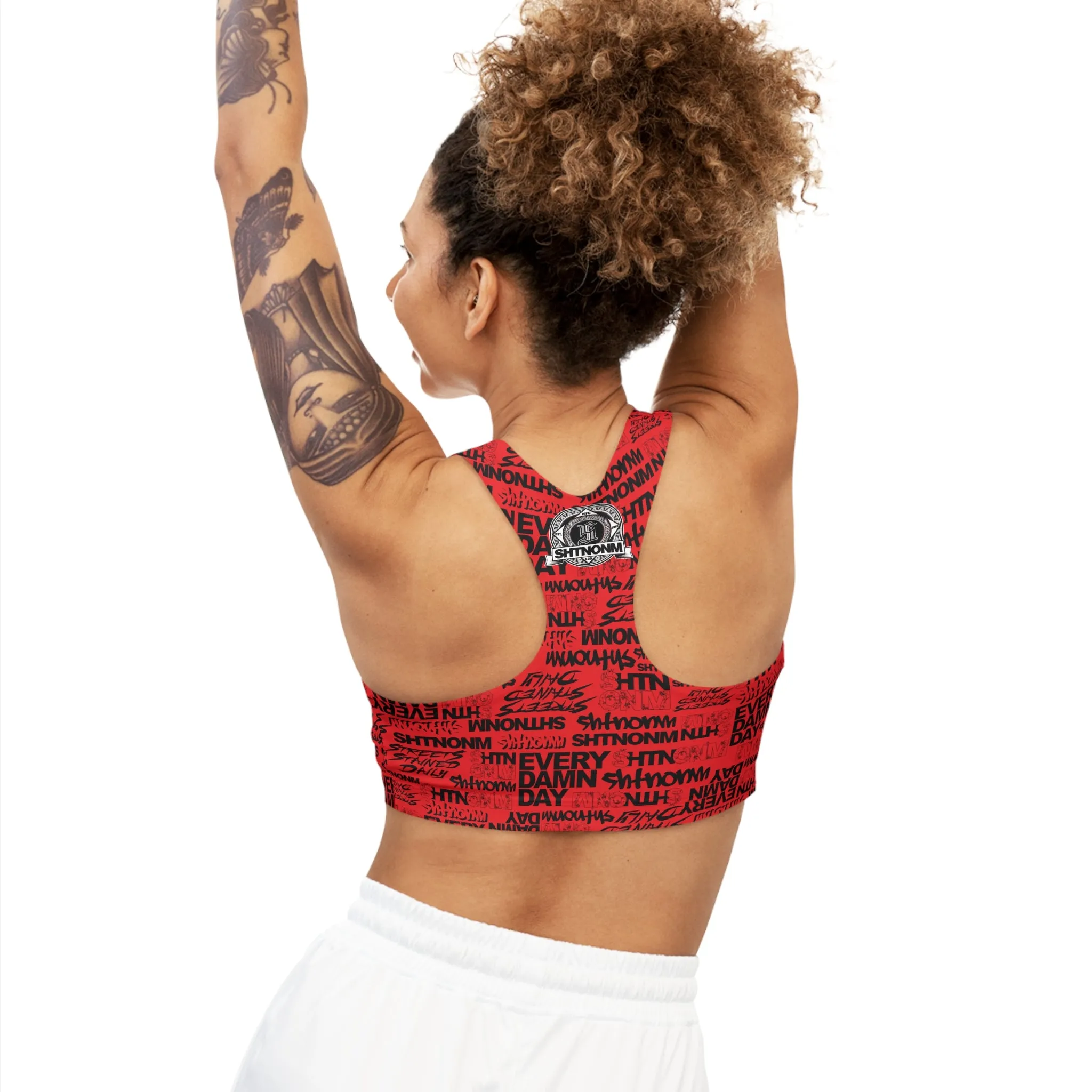 SHTNONM - EVERY DAMN DAY SPORTS BRA (RED)