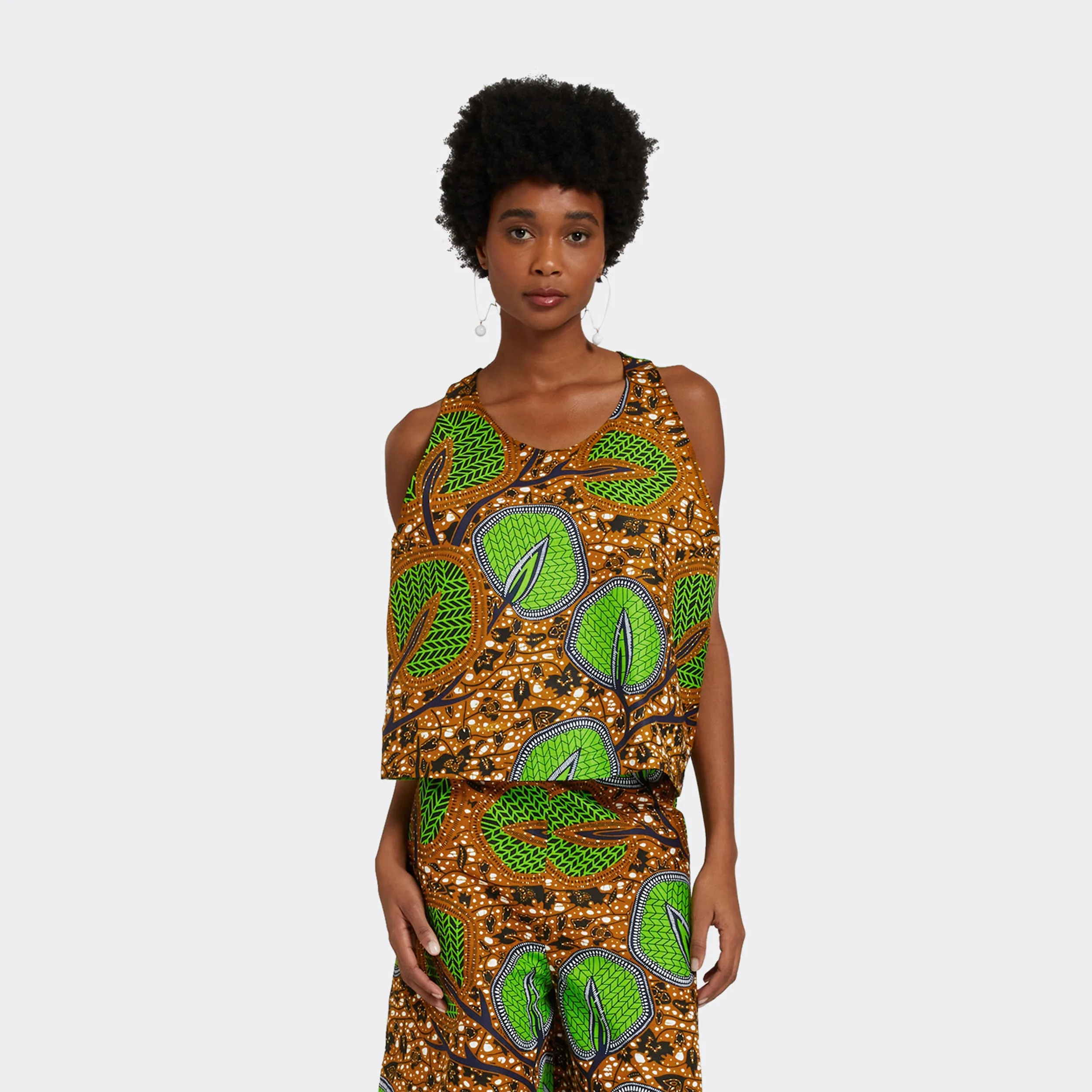 Sleeveless Top in Wax Hidden Garden