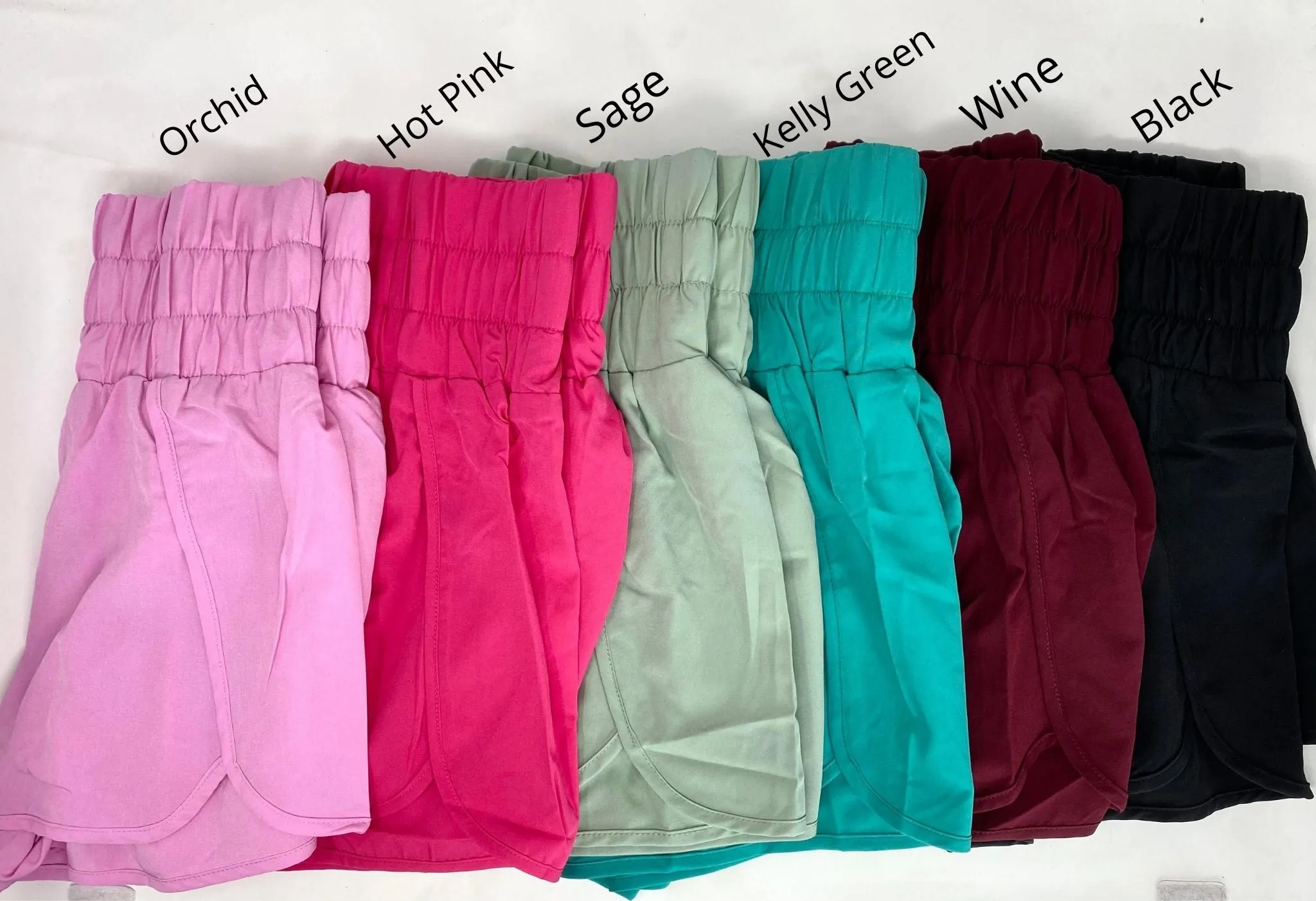 Smocked Waist Running Shorts - Final Sale*