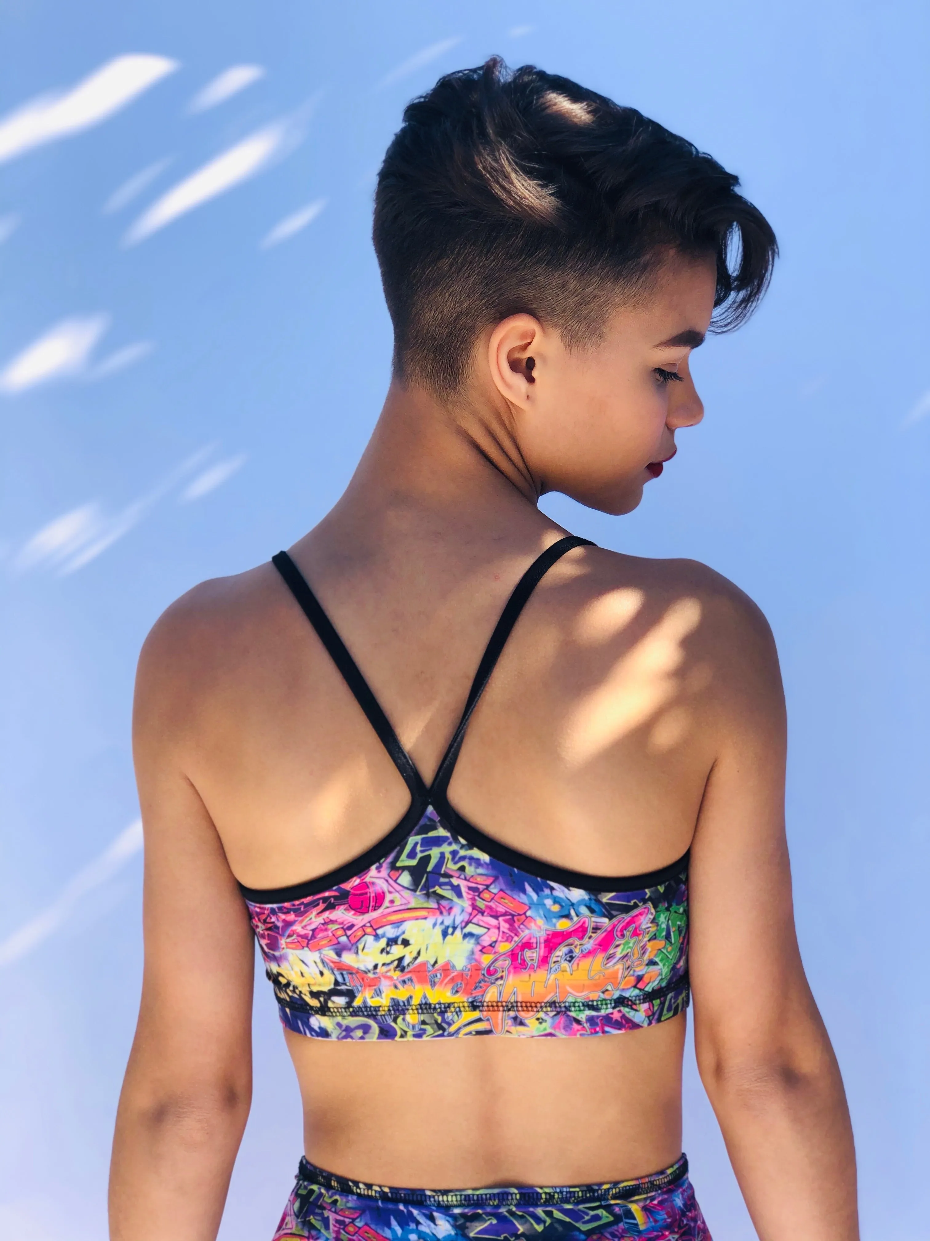 SPORTS BRA GRAFFITI/BUNS OF STEEL