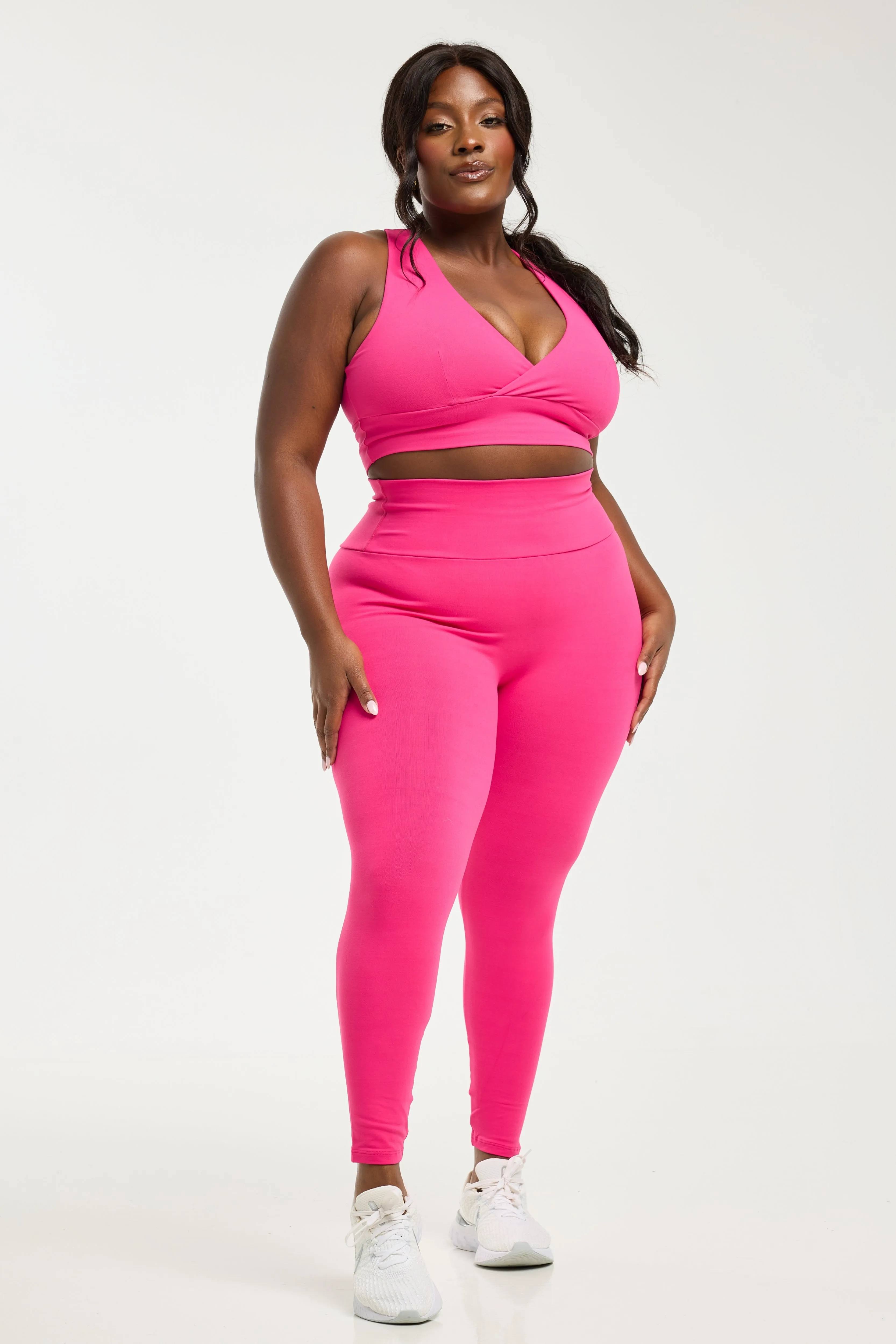 Super Stretch Ultra High-Waist Leggings Fuchsia