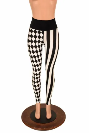 Tri Color High Waist Leggings