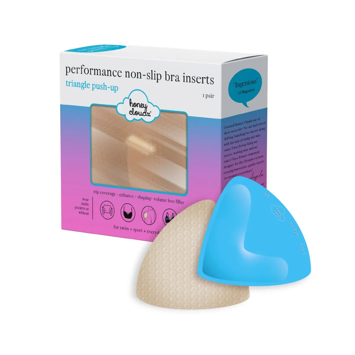 Triangle Push Up Bra Inserts
