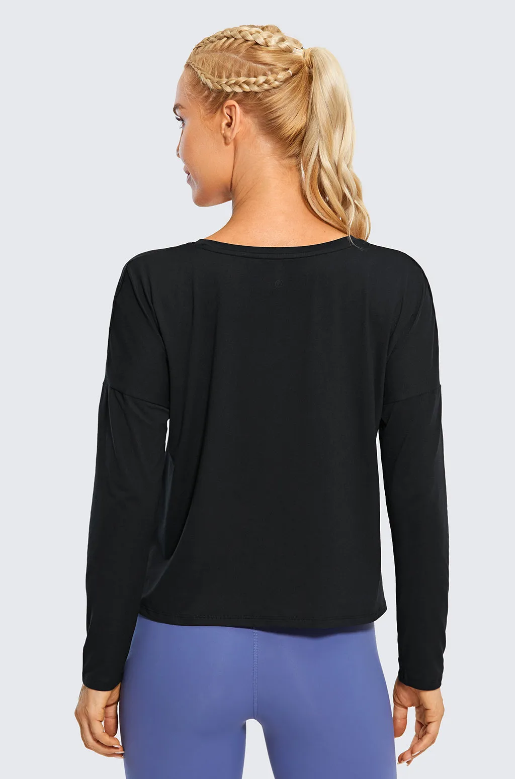 UPF 50  Long Sleeves Cropped Top