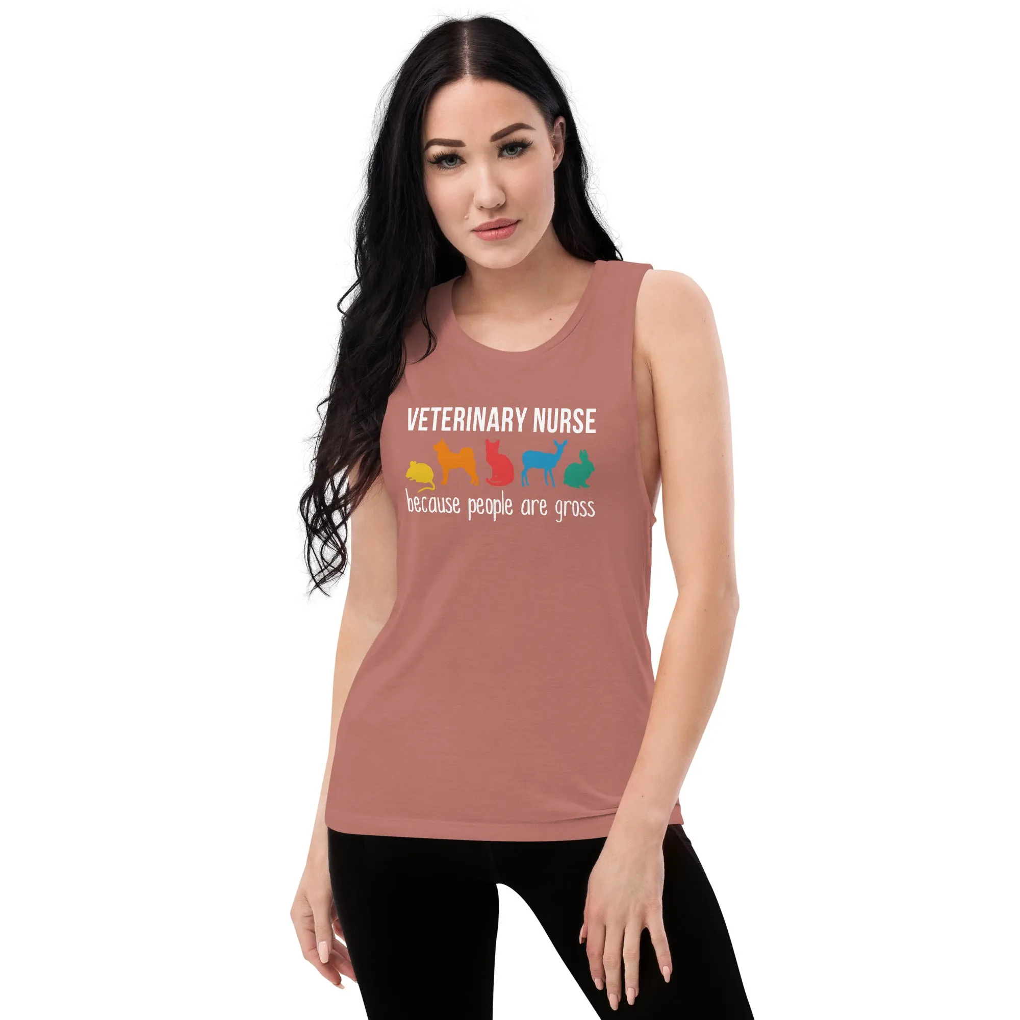 Veterinary Nurse: because people are gross Women's Tank Top