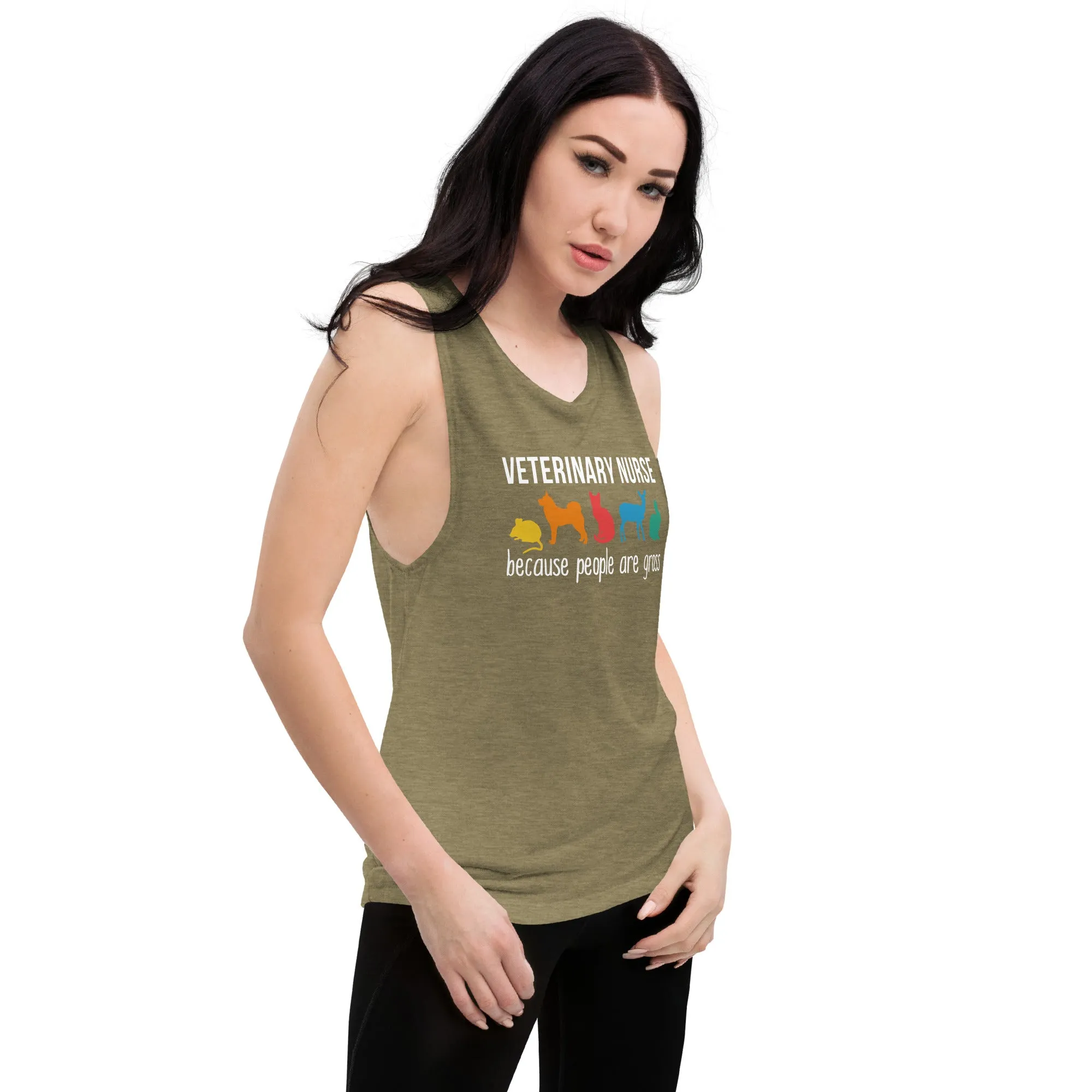 Veterinary Nurse: because people are gross Women's Tank Top