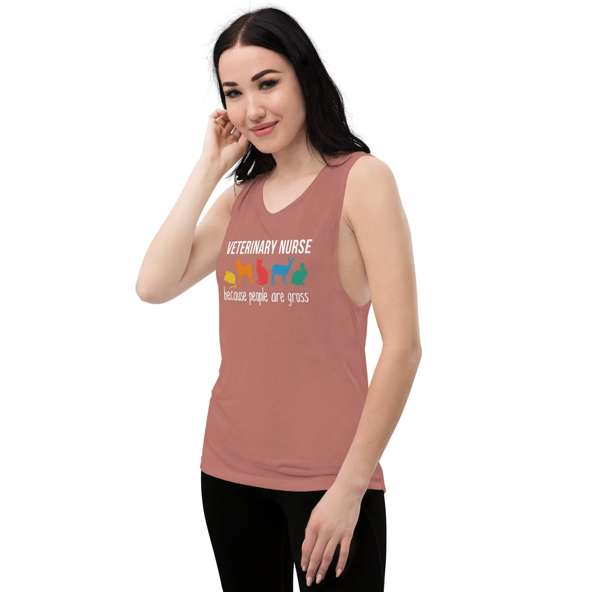 Veterinary Nurse: because people are gross Women's Tank Top