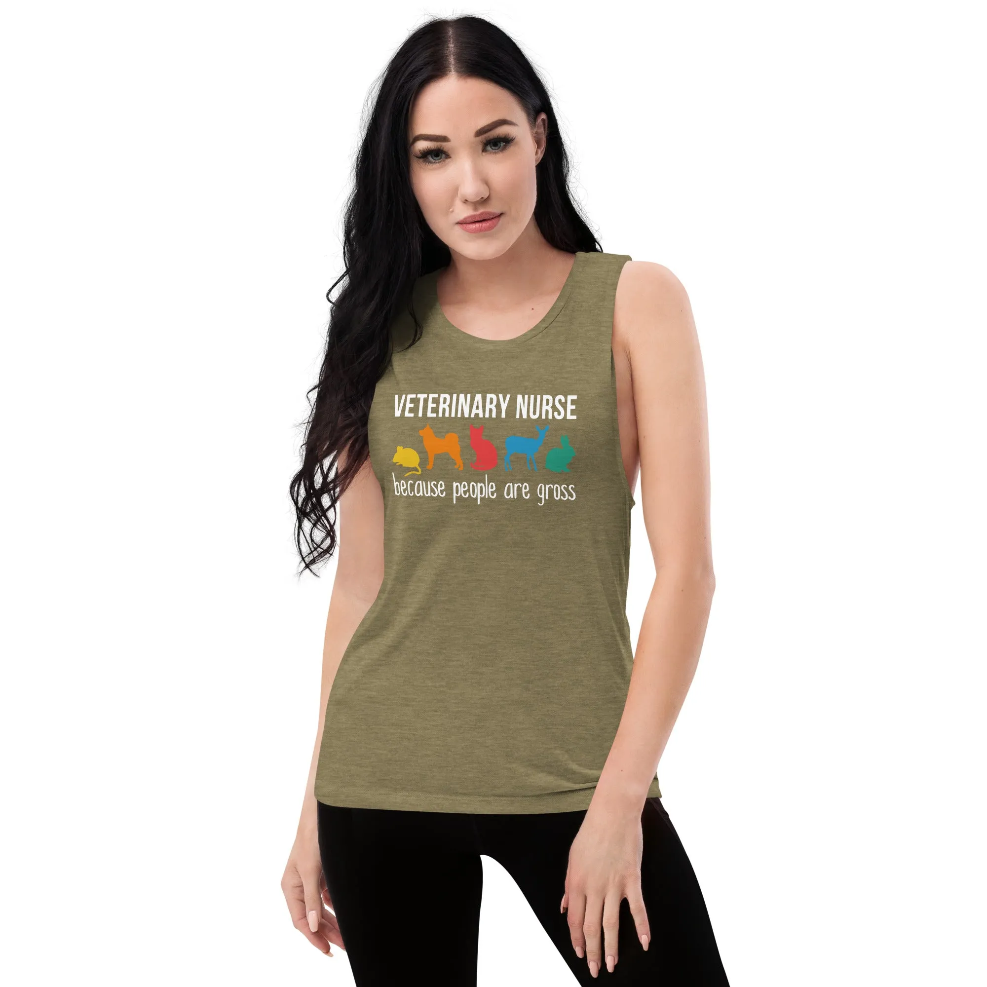 Veterinary Nurse: because people are gross Women's Tank Top