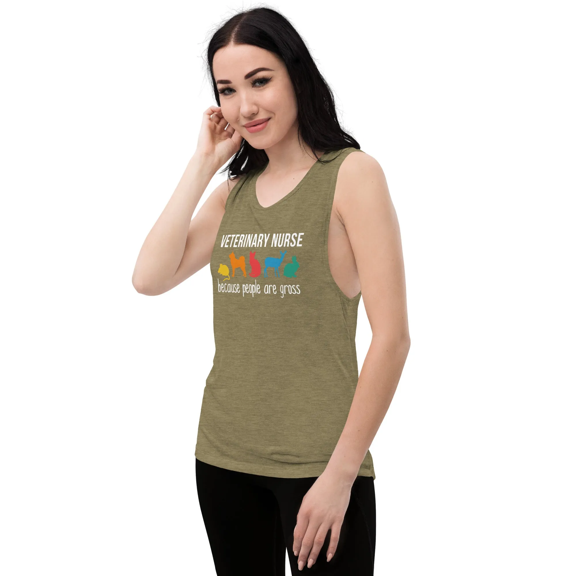 Veterinary Nurse: because people are gross Women's Tank Top