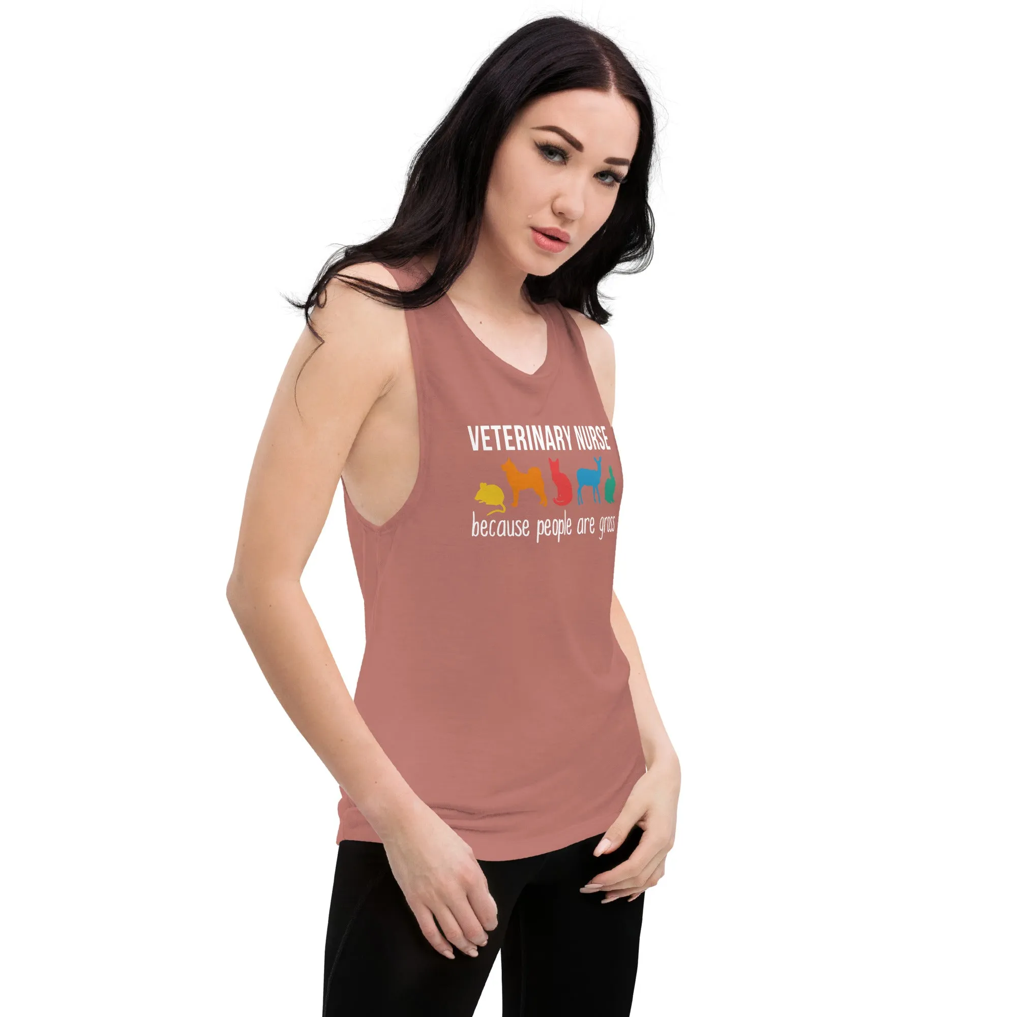 Veterinary Nurse: because people are gross Women's Tank Top