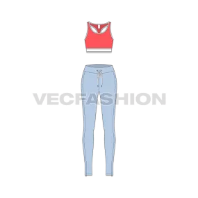 Women Gym Fitness Vector Set