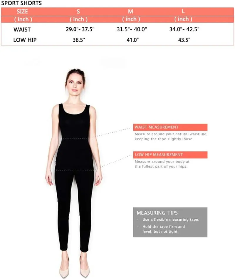 Women Workout Running Shorts 2 in 1 Active Yoga Gym Sport Shorts with Pockets