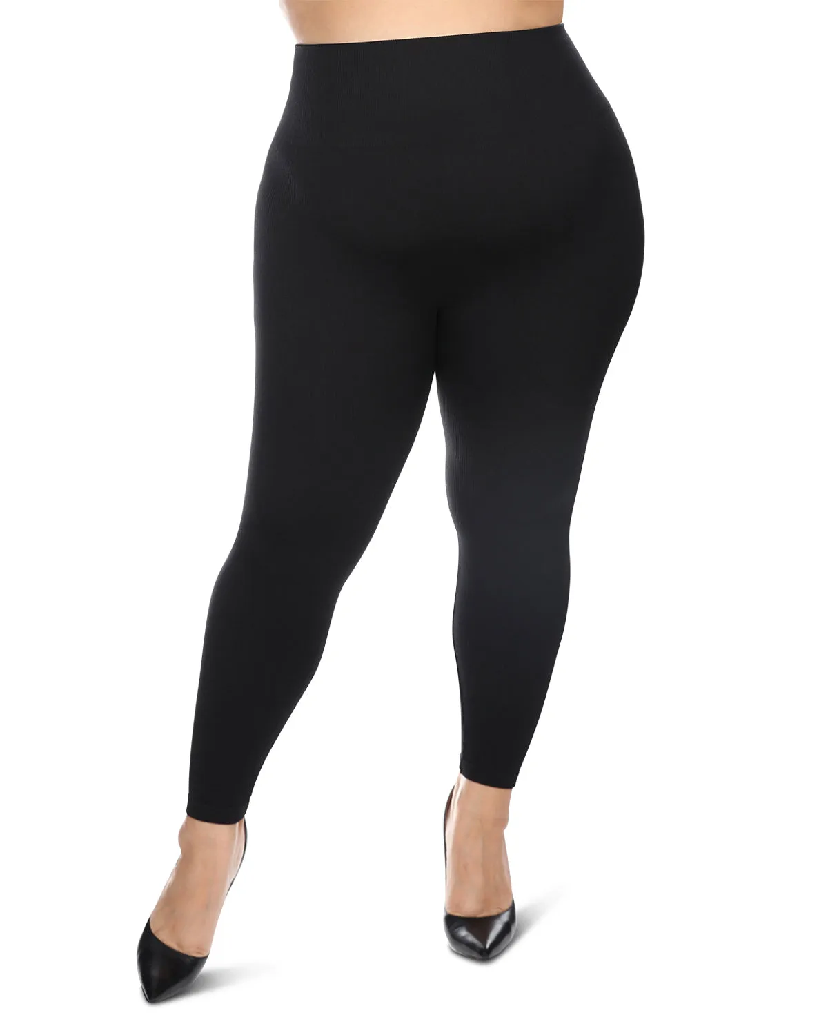 Women's Thin Ribbed High Waist Seamless Leggings