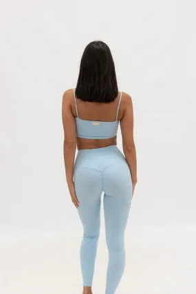 Zara Smooth Leggings - Sky Blue